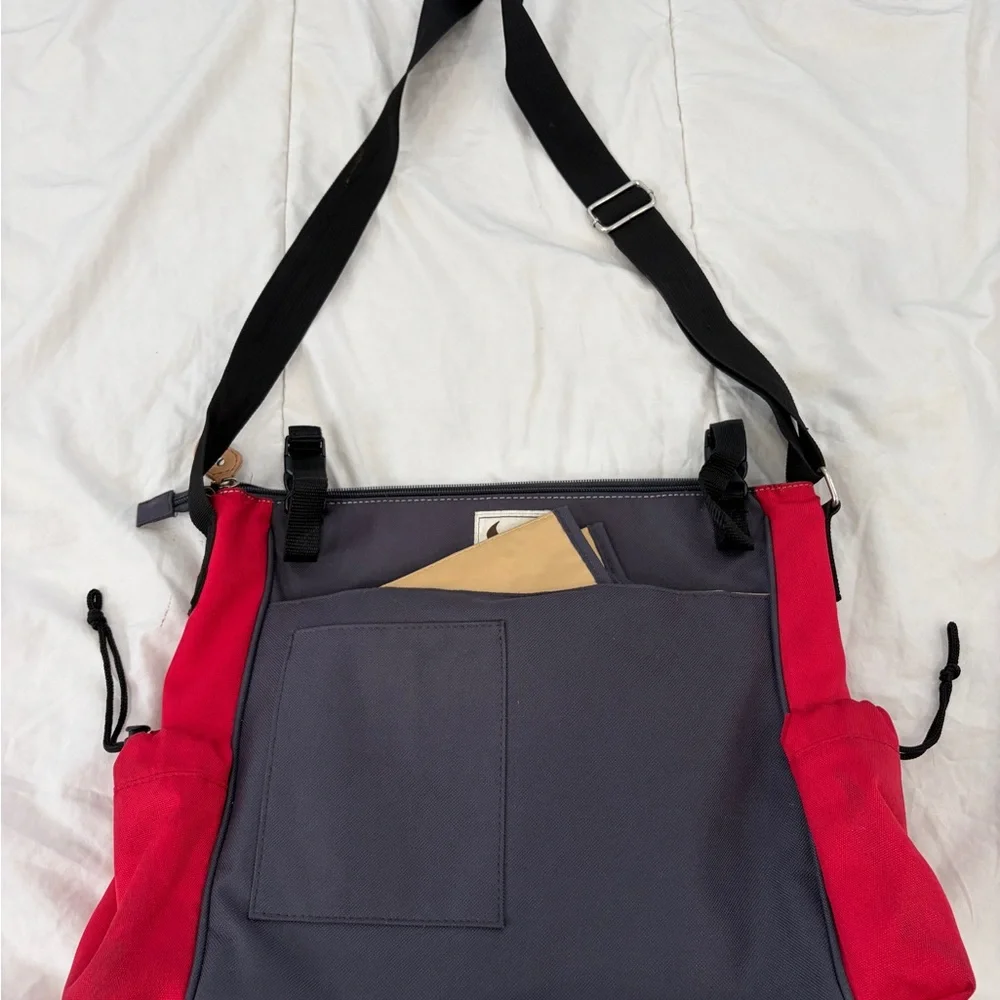 DANTE BEATRIX NYC-  Cream and red heart tote diaper bag
